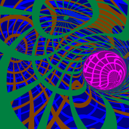 a visualization showing the view from inside the inner event horizon of a Kerr black hole