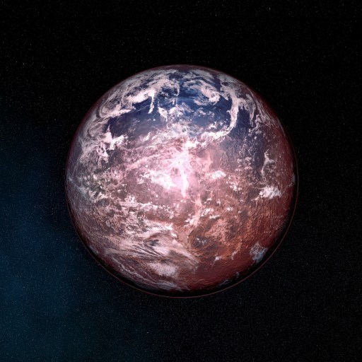 An image of a planet in space.