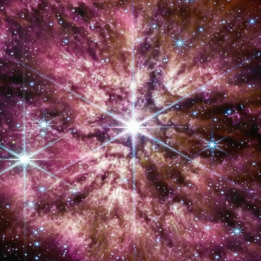 An image of a star nebula in space.