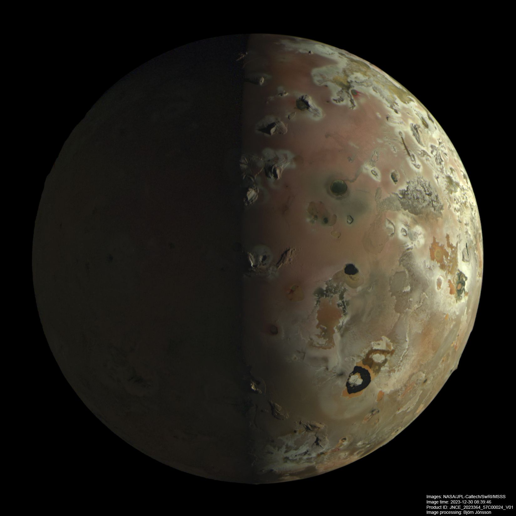 A view of jupiter from space.