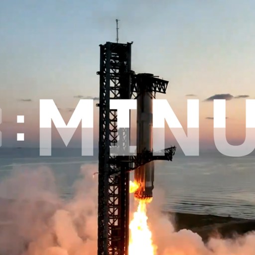 A rocket launches into the sky against a sunset backdrop, with "T-MINUS" text overlay in bold letters.