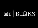 A black background with the symbols "B | T" in a box on the left and the word "BOOKS" on the right, with the first "O" replaced by an open book icon.