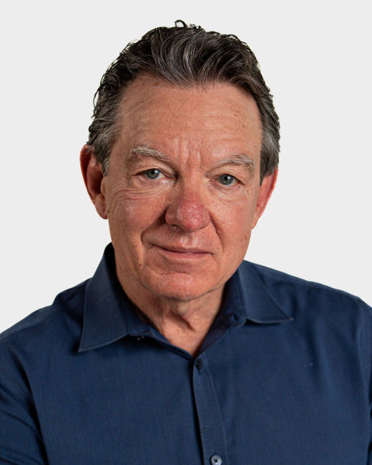 Lawrence Wright looks at the camera