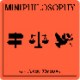 An orange square displays the words "MINI PHILOSOPHY" above icons of a signpost, scales, and a thinking person, with small text at the bottom reading “A. Alex Downes.”.