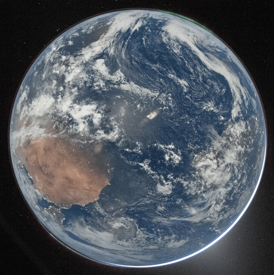 A view of Earth from space, as seen during Artemis II, showing oceans, clouds, and a sunlit landmass on the left&mdash;capturing a sense of hope for our planet&rsquo;s future.